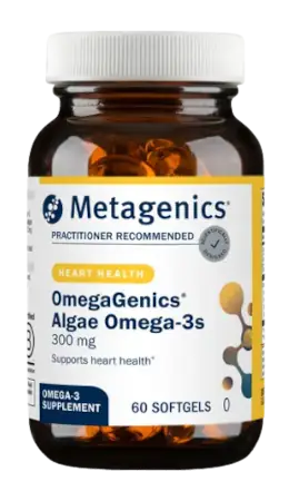 OmegaGenics Algae Omega 3s supplement for heart health